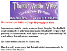 Affiliate Google Shopping Spam Scam